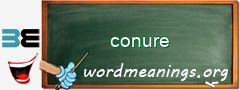 WordMeaning blackboard for conure
